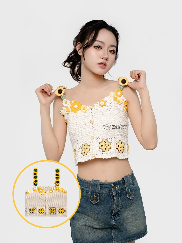 hand-knitting-diy-material-kit-cotton-yarn-holiday-sle-crochet-strap-vest-wool-tead-handmade-weaving-kit-for-crts