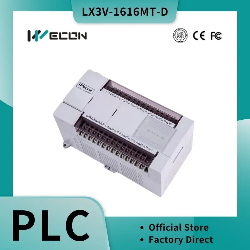 

Wecon flagship type PLC LX3V series 32 I/O LX3V-1616MT-D 24V supplied transistor output