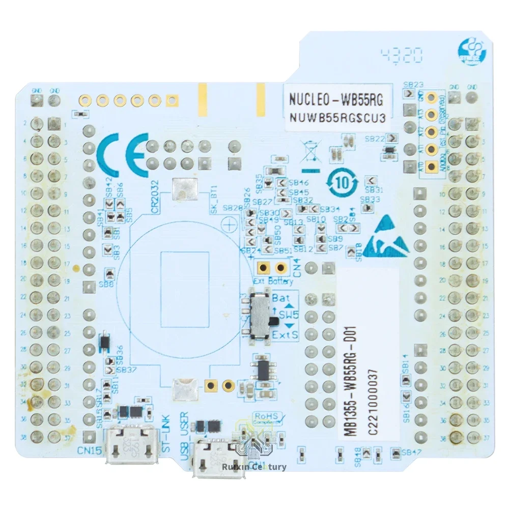FOR ST NUCLEO-WB55RG STM32WB55RGV6 Nucleo-64 STM32WB Wireless MCU Development Board 1MB Flash 256KB SRAM BLE 5.2 Genuine