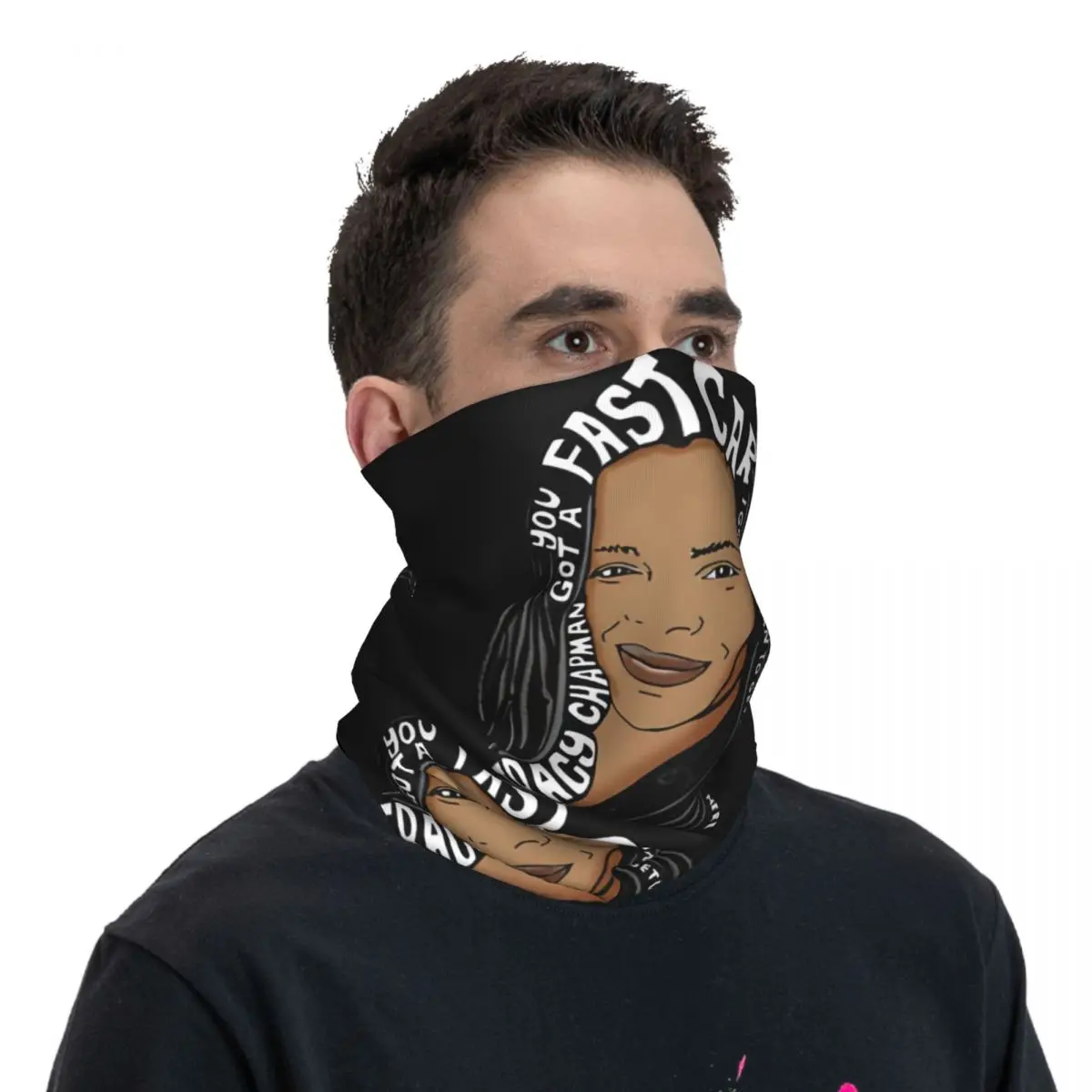 Pop Bandana Hals Cover Motorclub T-Tracy Chapman Gezicht Sjaal Fietsen Sjaal Wandelen Unisex Volwassen Winter