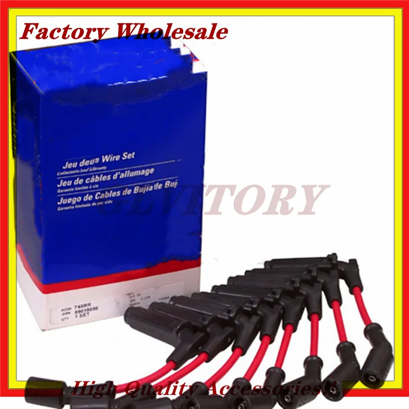 

Комплект проводов 8P 9748RR 8X 19351593 9748RR для Chevrolet Corvette SSR GTO Silverado Tahoe Cadillac Escalade GMC Hummer V8