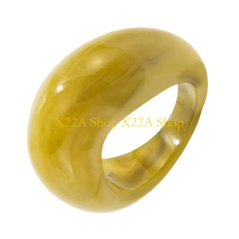 Unique Resin Cocktail Ring Stackable Joint Ring Comfortable Wear Finger Accessories For Party Work Or Special Event
