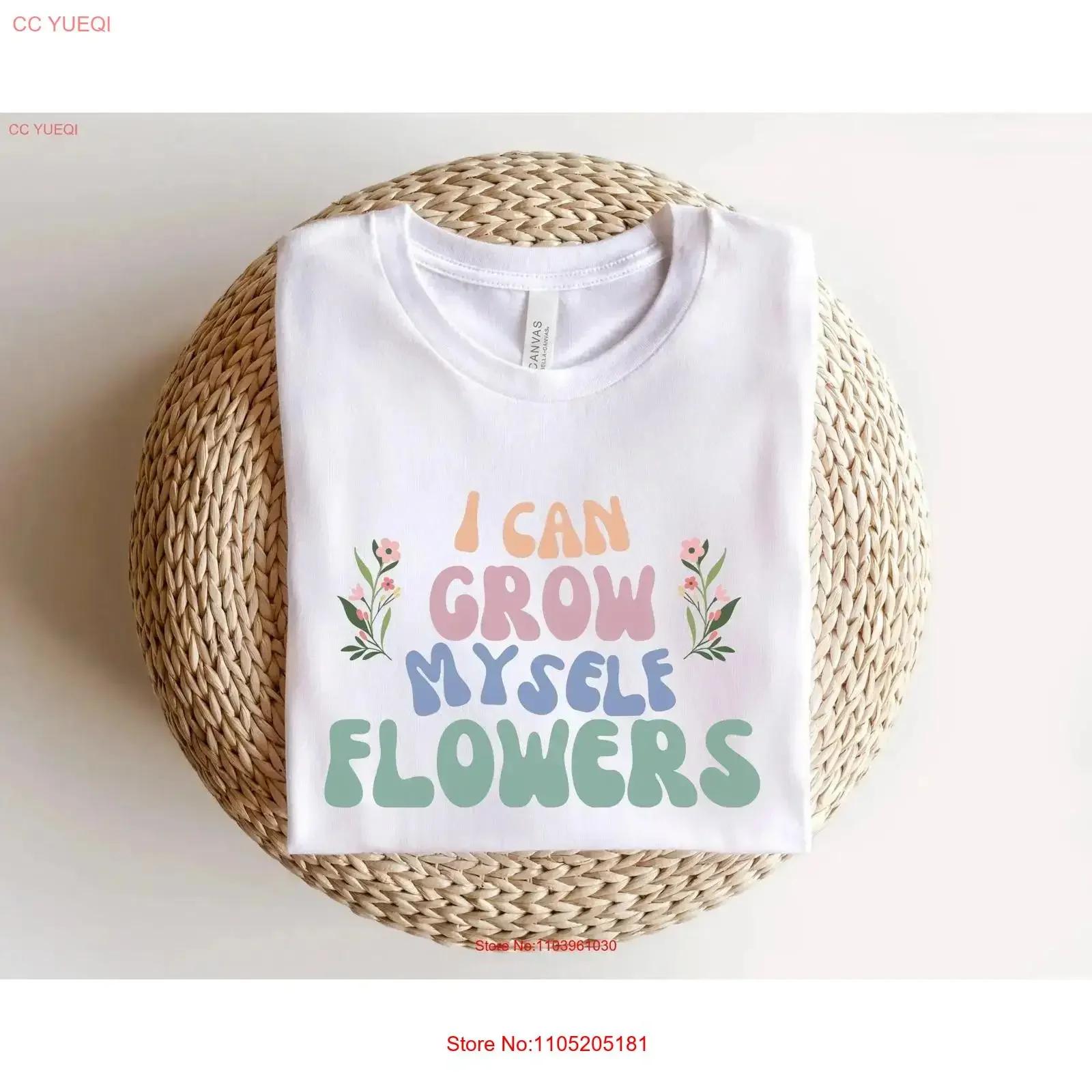 تنمو نفسي الزهور تي شيرت مضحك نبات لمحبي الفكاهة أمي البستنة البوب غنائي خمر غسلها لينة قليلا موضة الرسم