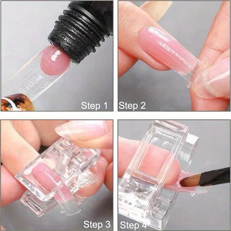 5/10Pcs Nail Clip Transparent Gel Quick Building Tips Clips Finger Nail Polish Extension UV Lamps Manicure Art Builder Tools