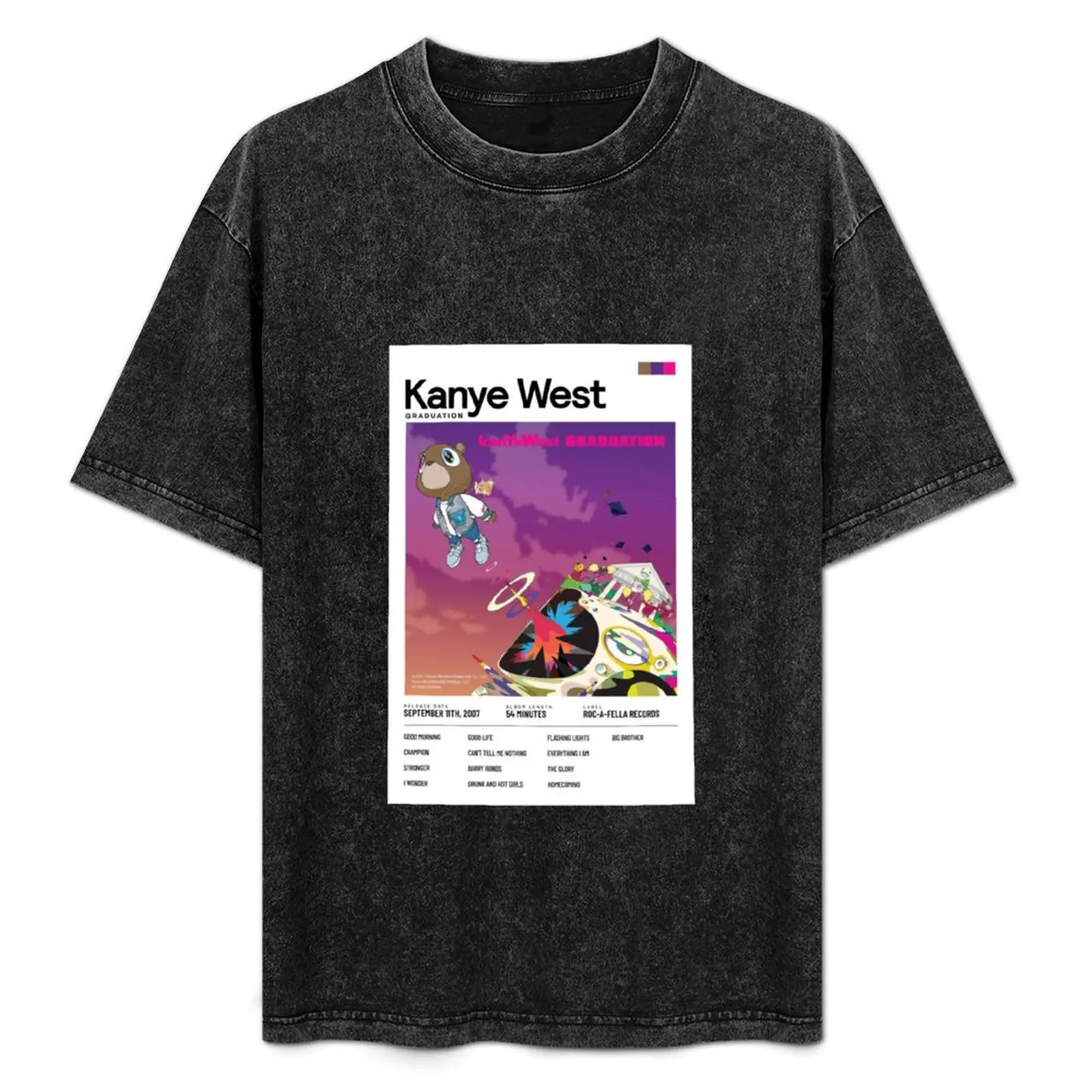 Kanye West - Graduation T-Shirt Fashion Letter Print T-Shirt