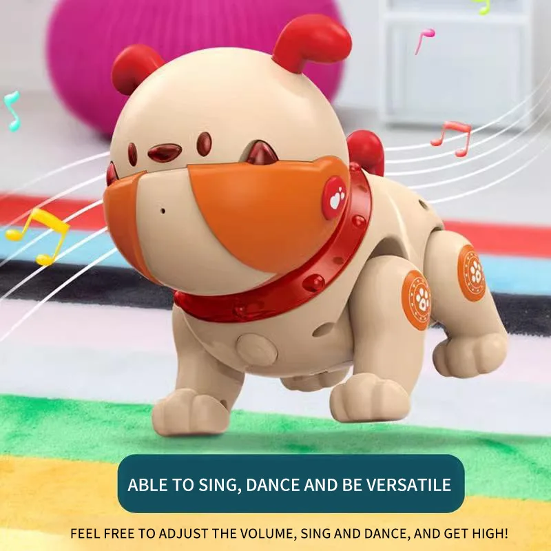 لعبة الكلب الروبوتية التفاعلية الذكية حيلة الكلب اللمس الاستشعار عن بعد التحكم عن بعد متعددة الوظائف الغناء الرقص الحيوانات الأليفة الإلكترونية