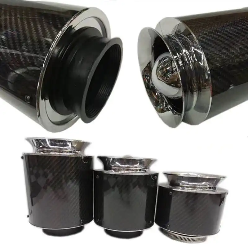 

The Car Refitted Air Intake Air Filter Refitted Carbon Fiber Mushroom Head High Flow Air FilterElement Mushroom Head Air Filter