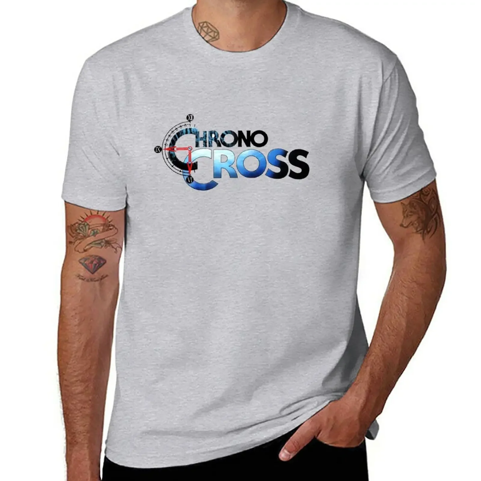 

Chrono Cross Logo T-Shirt hippie clothes new edition heavyweights plain black t shirts men