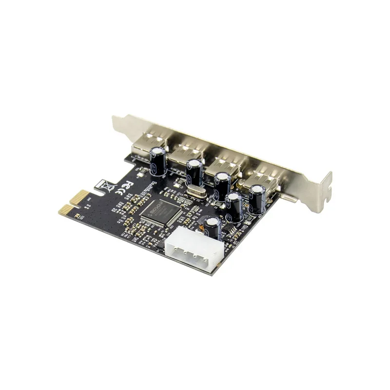 Adapter Riser Chip ASIX MCS9990 PCIe Converter USB2.0 4 Port Expansion Card Pci-e Add On Card Plug And Play Computer Components
