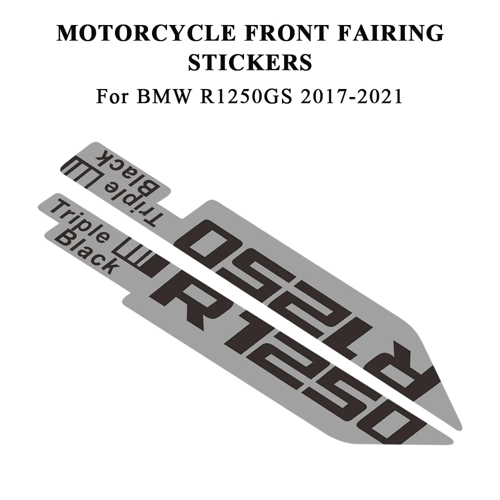 Waterproof Motorcycle Stickers Accessories Front Fairing Decal For BMW R1250GS R 1250 GS 1250GS Triple Black 2018 2019 2020 2021