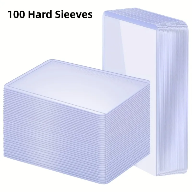100pcs Double Sided Protective Film 3 X 4 Storage Loader Card Holder Baseball Football Basketball Hockey Golf Sports Cards Loads