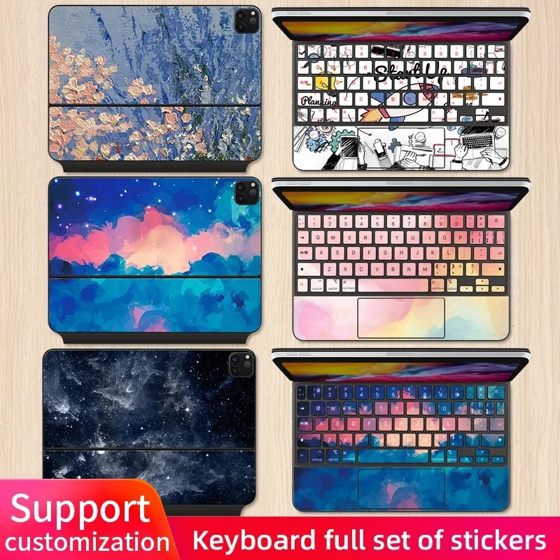 Suitable For Magic Keyboard Skin Sticker 2025 iPad Pro M4 11/13 Inch iPad A16 11in iPad Air M2/4 11 Tablet Sticker Full Decal