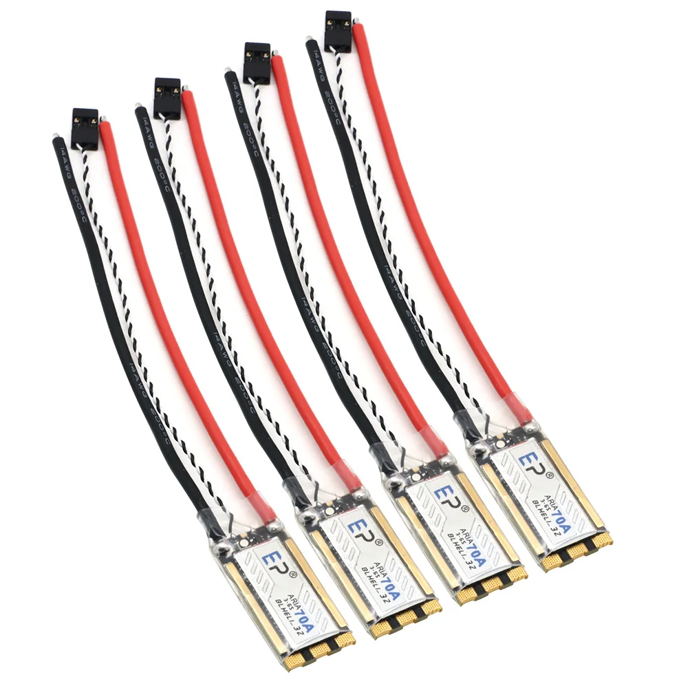 1 / 2 / 4pcs EP Aria 70A BLHeli_32 32Bit Single Brushless ESC 3-6S Current Meter Sensor for RC Airplane FPV DIY RC Parts