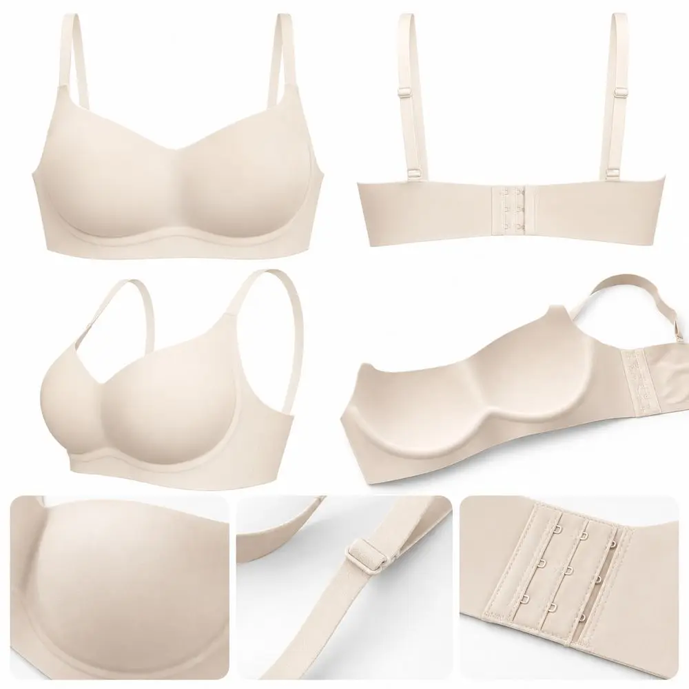 New Seamless Seamless Bra Wire Free Adjustable Straps Wire Free Bra Lingerie Bra Women Underwear