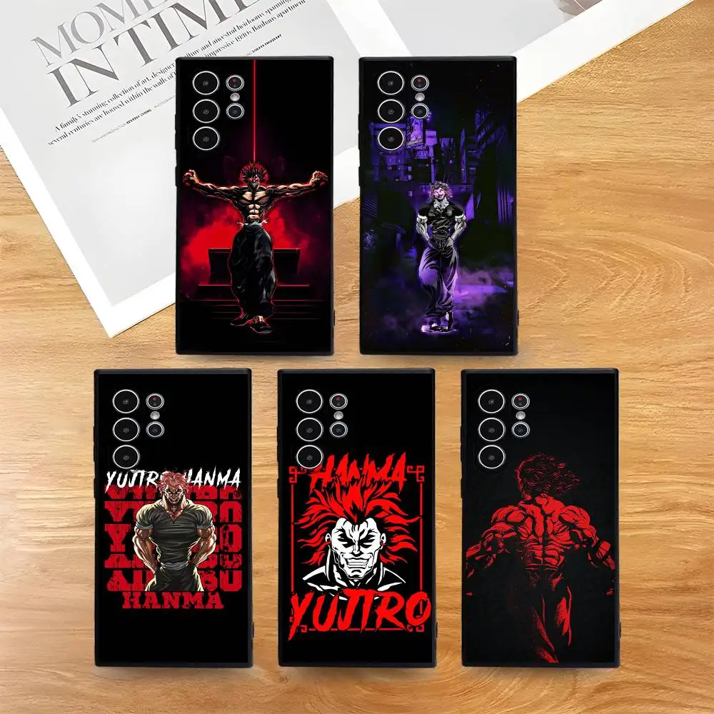 

Anime B-Baki H-Hanma Phone Case for Samsung S series s21 s22 s23 s24 s25 FE Plus Ultra TPU Soft to Skin-friendly case