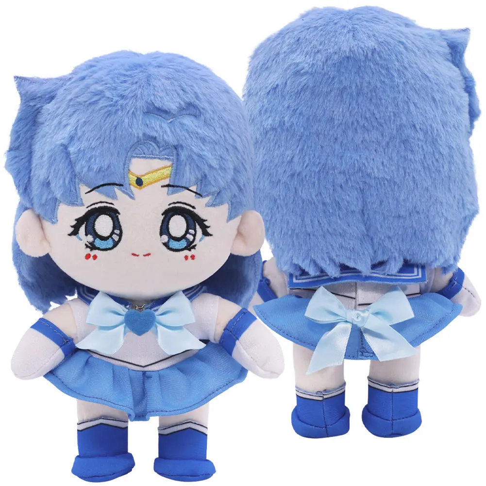 Anime żeglarz Cosplay księżyc pluszowy Usagi Tsukino Kino Makoto Hino Rei sukienka Cosplay ubrania Plushie maskotka świąteczny prezent dzieci