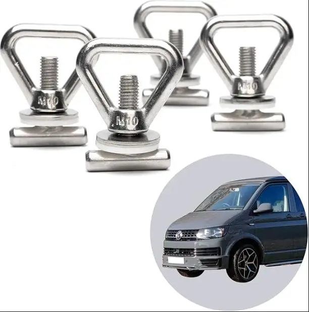 1 Suite Car Tent Fixed Sliding Rail Lifting Ring Cargo Fixed Lifting Ring Made Of 304 Stainless Steel Durable And Rust Resistant