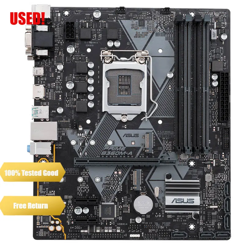 Asus PRIME B360M-A With Intel B360 LGA 1151 Micro-ATX Desktop Motherboard