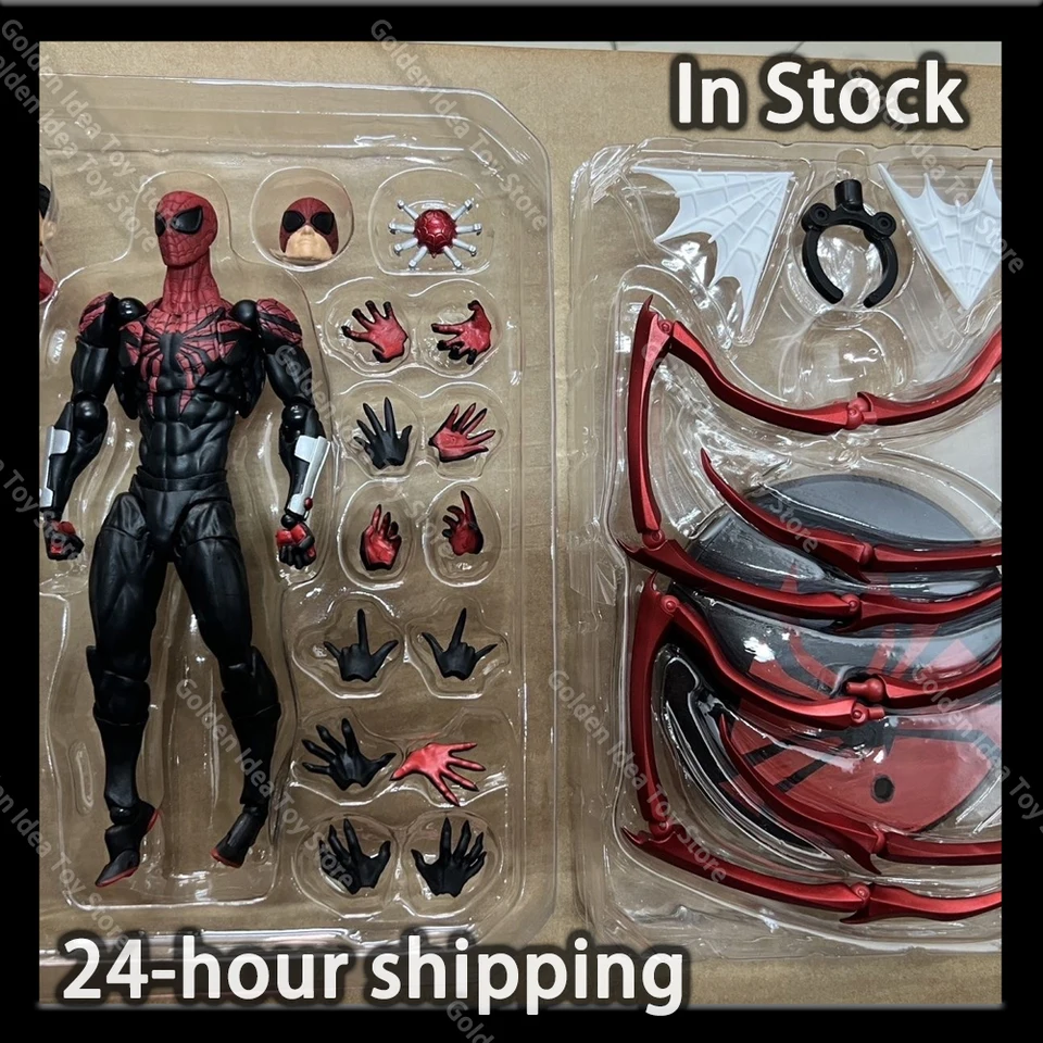 messtoys スパイダーマン Mess Toys Spiderman Black Neighbor Symbiote Spider Man Scarlet