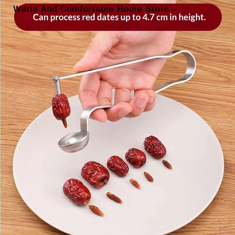 【W】Stainless Steel Red Date Pitter Tool–Seed Corer Kitchen Gadget