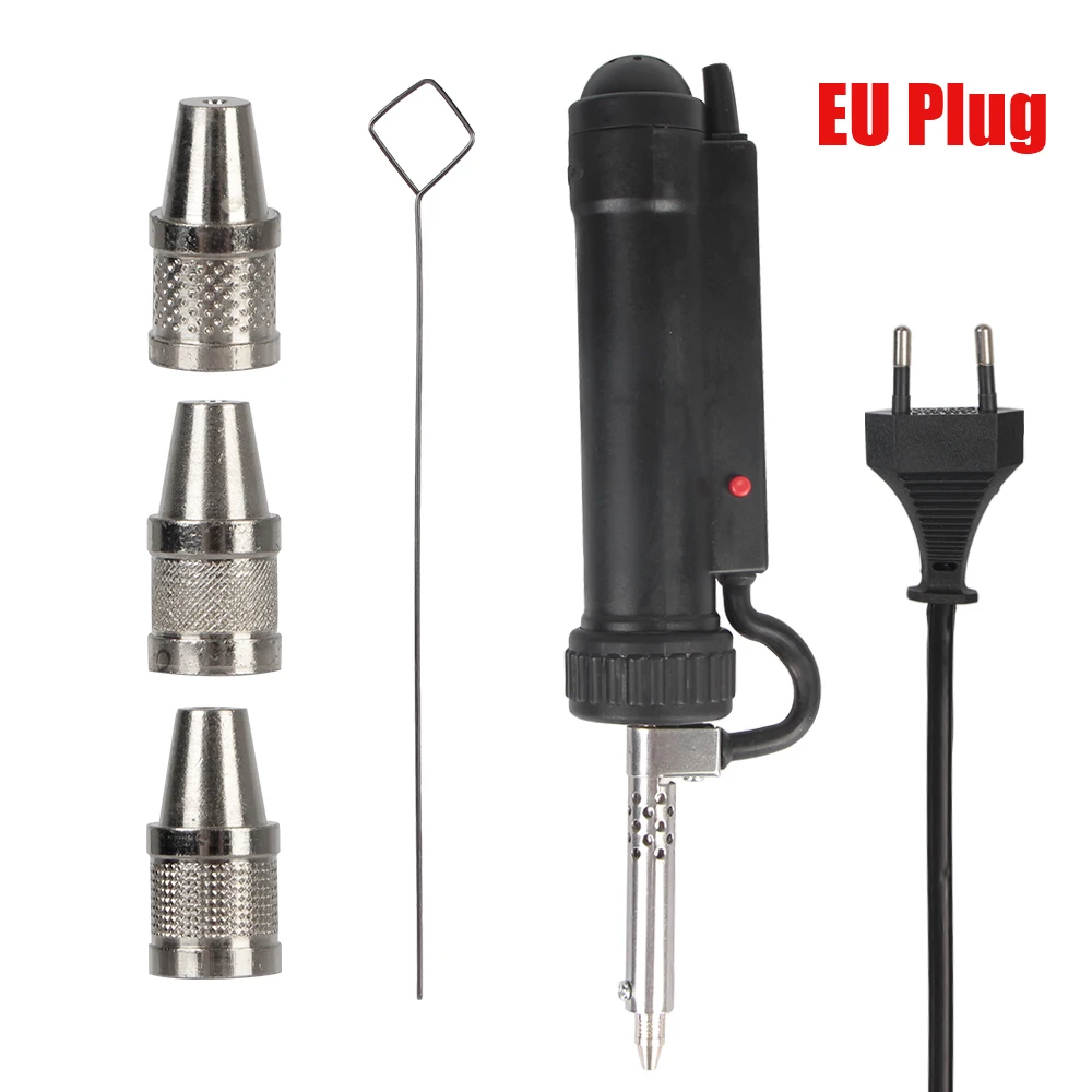 Tin Sucker Vacuüm met 3 Zuigmond EU/US Plug Solderen Verwijder Pomp Elektrische Soldeer ADT03 Nieuwe Desoldeermachine