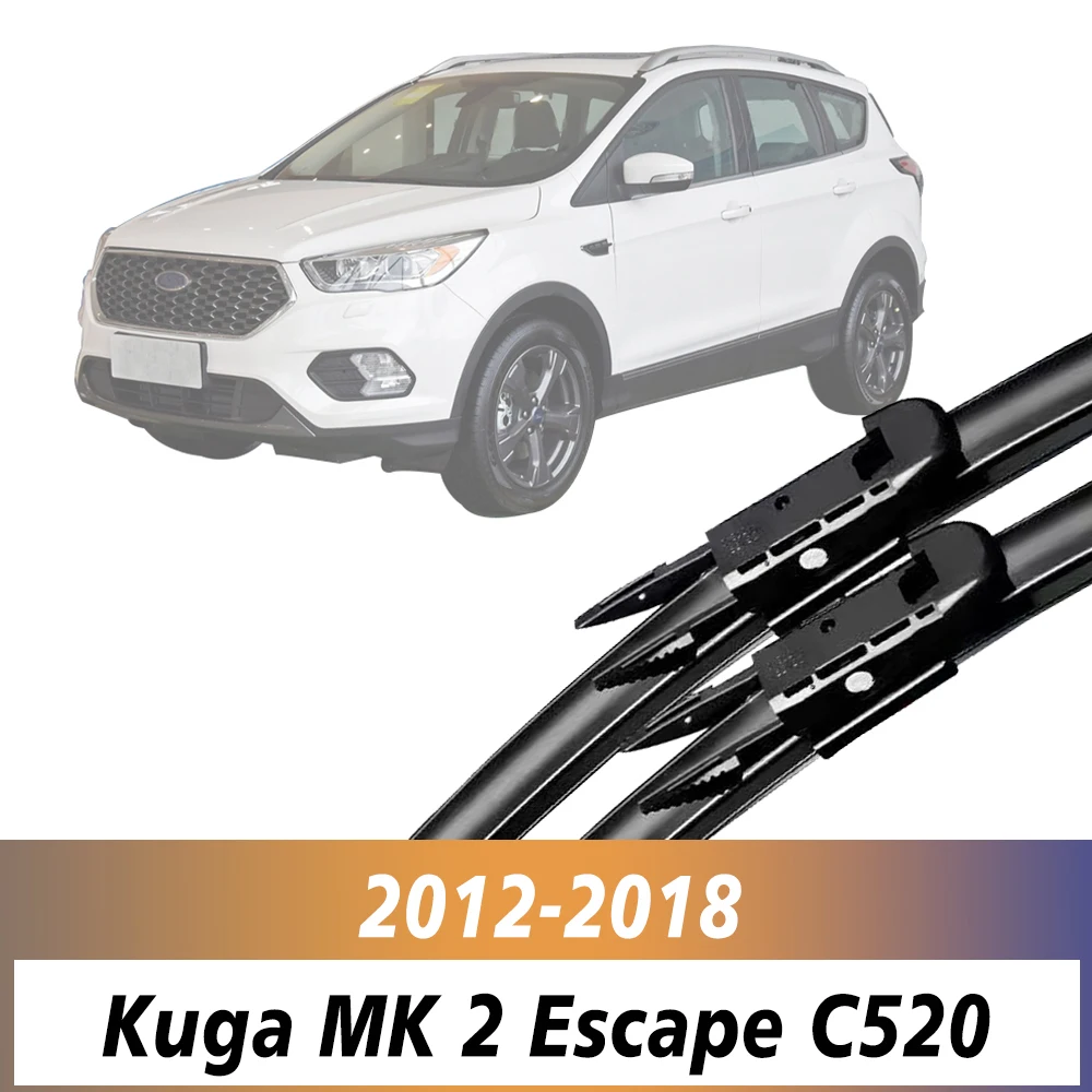 

Комплект щеток переднего стеклоочистителя из 2 предметов для Ford Kuga MK 2 Escape C520 2012-2018 2013 2014 2015 2016 Очиститель лобового стекла 28 "+ 28"