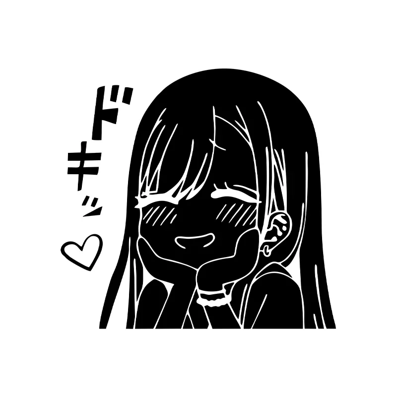 Car Stickers Cute Anime Car Window Bumpers Die-cut Vinyl Stickers Car Decorative Accessories - Image 4