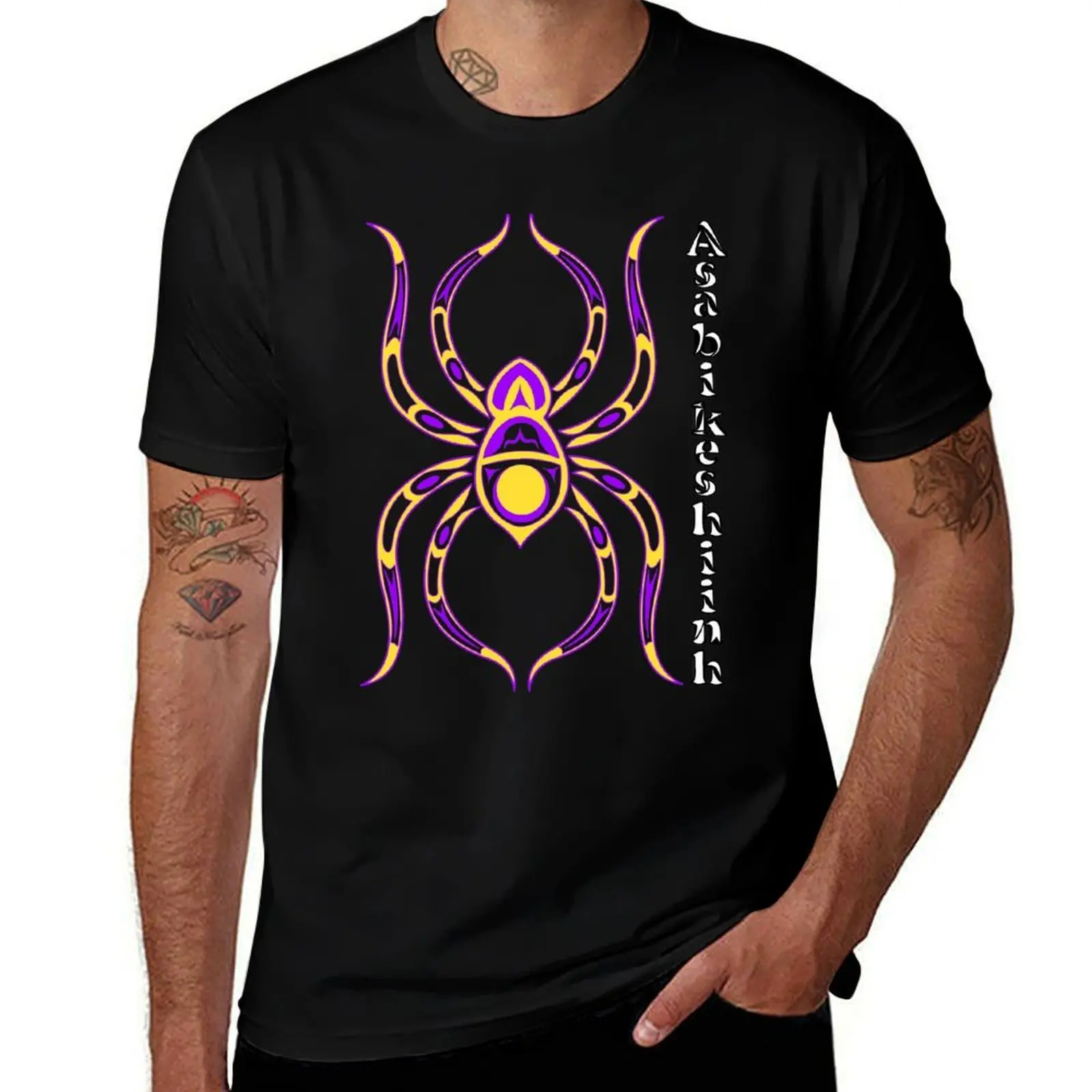 

Asabikeshiinh (spider) Intersex Pride T-Shirt Holiday Party T-Shirt for Men