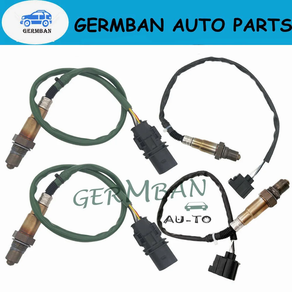 0035427018, 0045420818, 0045420718 4Pcs Up&Downstream Oxygen Sensor For Mercedes-Benz ML550 ML350 R350 S550 GL450 GL550 2006-11