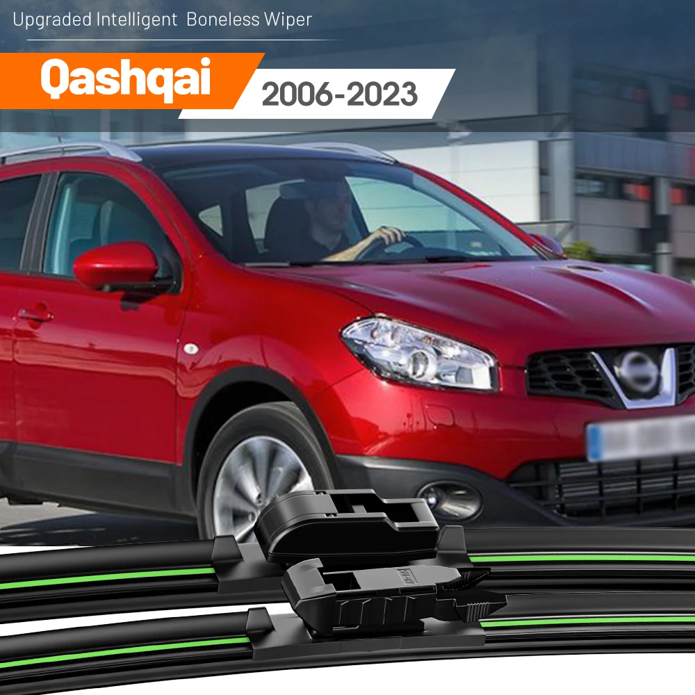 

2x For Nissan Qashqai J10 J11 J12 2006-2023 Front Windshield Wiper Blades 2008 2009 2010 2012 2019 Windscreen Window Accessories