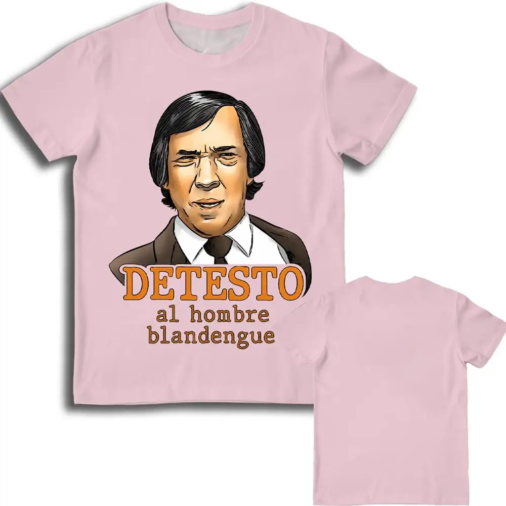 El Fary DETESTO Al Hombre Blandengue T-Shirt Herren Lustiges Spanisches Emoji-T-Shirt Retro Streetwear Lässiges Kurzarm-Rundhals-Oberteil – Detail 6