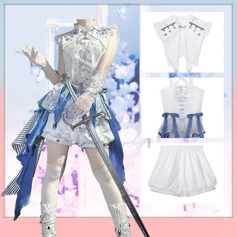 

Girl Daily Retro Embroidered Prince Lolita Outfits Cool Three-piece Suit Original Lolita Suspender Dress Shorts Halloween Party