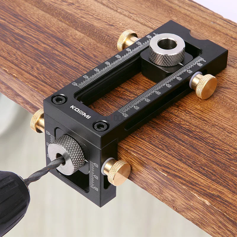Woodworking 2 in 1 Drill Puncher Locator 6/8/10/12mm Cross Oblique Flat Head Puncher Screw Jig Bed Cabinet ScrewS Punch Locator