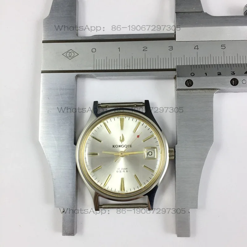 24-Hour Shipping Peacock Brand Full Steel Strip Order Calendar Manual Mechanical Watch Diameter 36mm
