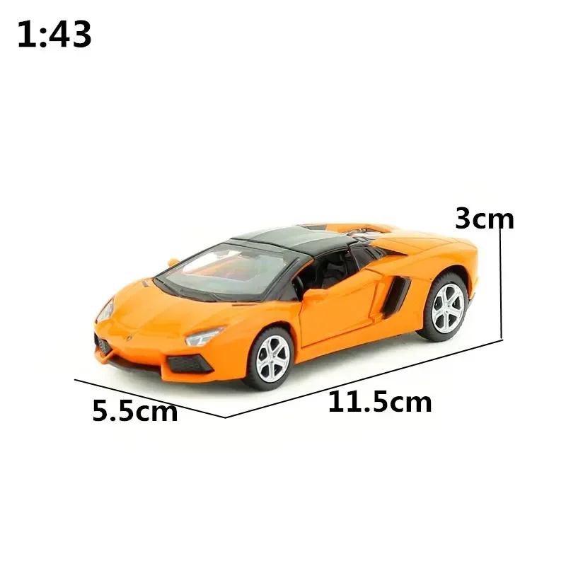 1:43 Lamborghini LP700-4 Legering Trek Speelgoed Auto Model Voertuigen Garage Kit Decoratieve geschenken Willekeurige kleur