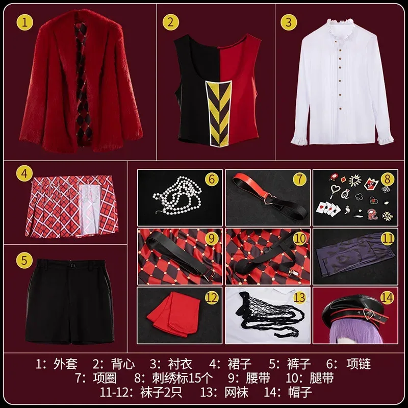 

[Customized] Game Twisted Wonderland Riddle Cosplay Costume Halloween Carnival Uniforms Fancy Party Suits Anime Women Clothing