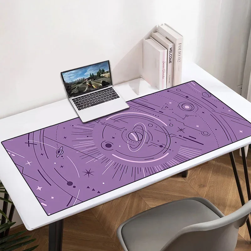 Starry Sky Mousepad Gamer Planet Mouse Gaming Pc Rubber Mat Computer Accessories Deskmat Mause Pad Mausepad Keyboard Desk Mats