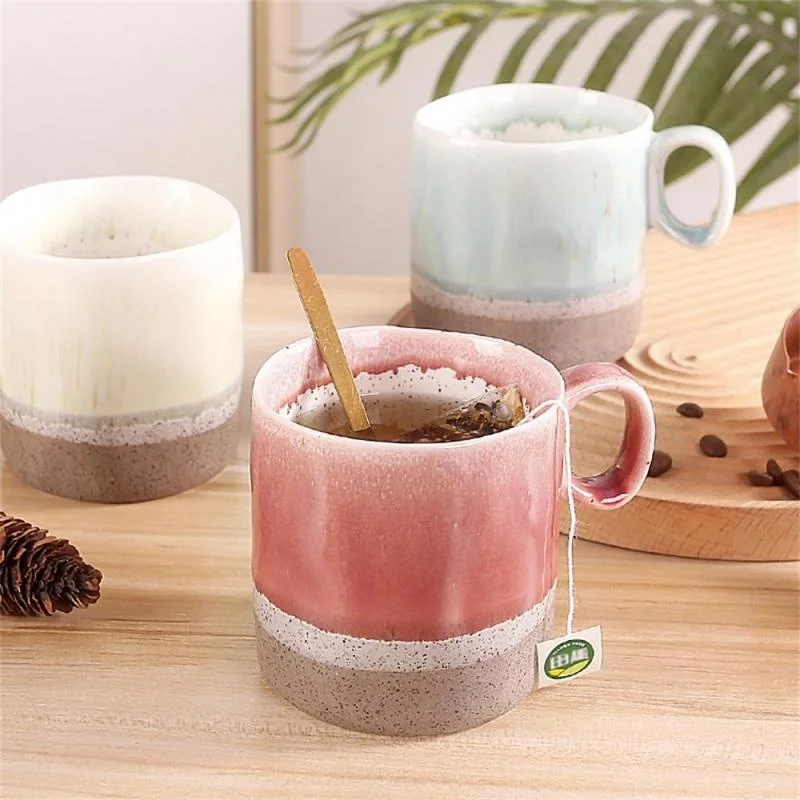 

New Nordic Kiln Transformed Ceramic Cup Elegant Retro Cup Speckled Creative Mug Exquisite Gift Box Tea Cup Household Coffee Mug