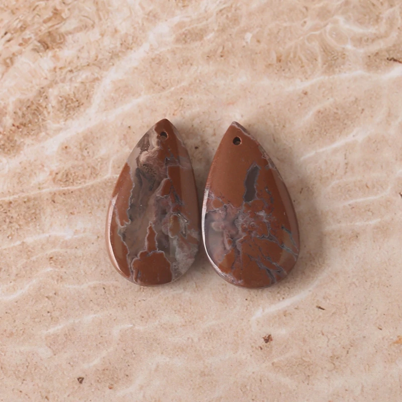 

Серьги из натурального камня с красным агатом, бусины 29x17x5 мм, 6,5 г, модные ювелирные изделия из камней «сделай сам», аксессуары для женщин