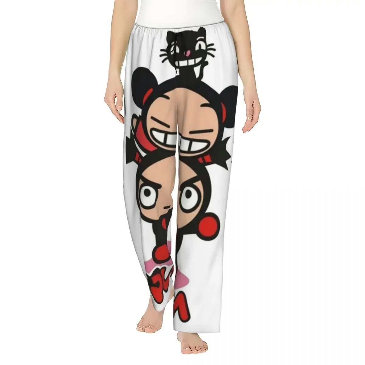 Custom Pucca Pucca Women Pajama Pants Lounge Sleep Sleepwear Bottoms with Pockets
