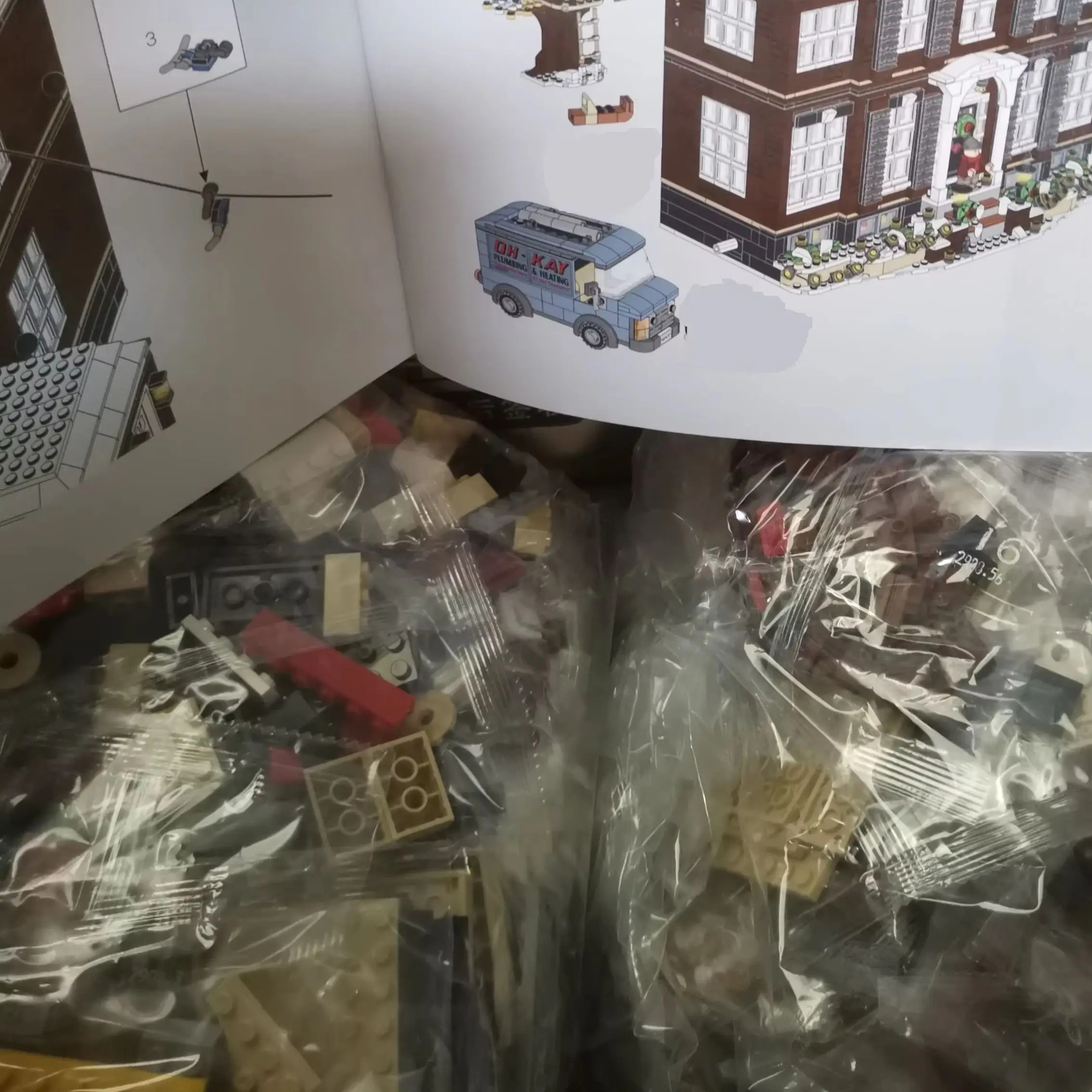 

3955 pieces of creative home models, decorative building blocks, adult puzzle toys, and Christmas gifts for parent-child games