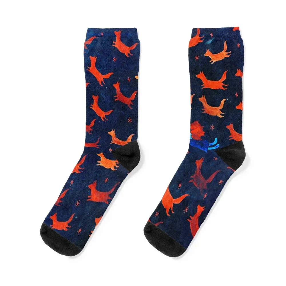 

foxes in flight Socks sheer moving stockings Boy Socks Women's