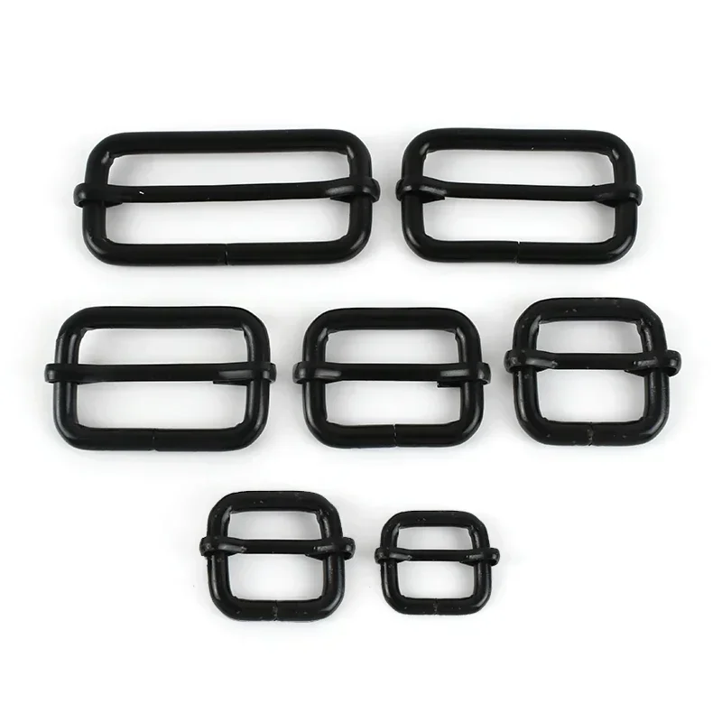 30Pcs 13-50mm Metal Bag Buckles for Strap Webbing Belt Pin Buckle Leather Tri-glides Slider Hook Adjuster Clasp DIY Accessories image 3