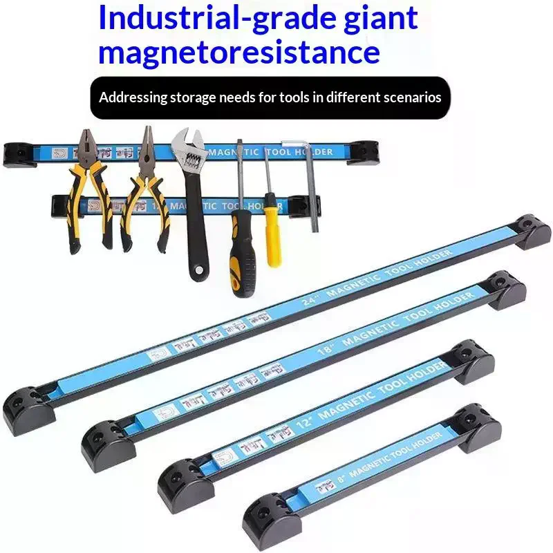 Industrial Grade Magnetic Tool Holder Set Super Strong Magnet 4 Sizes Garage Workshop Storage