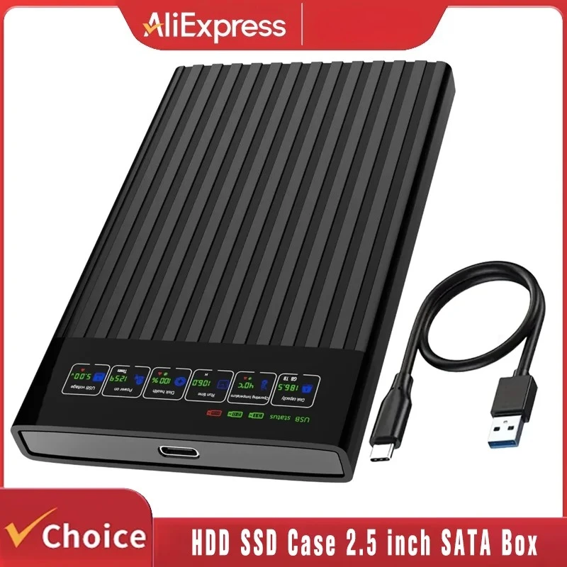 

Чехол для жесткого диска SSD 2,5-дюймовый корпус SATA Box USB 3,1, корпус для жесткого диска 6 Гбит/с, чехлы для мобильных жестких дисков для ПК