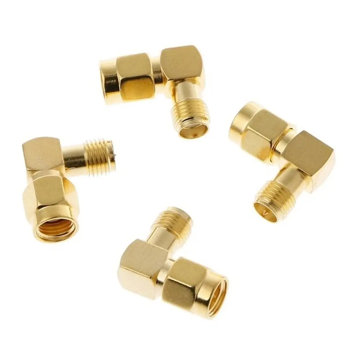 DT89 HOT 18 Pcs/Set Connector Kits Male Female SMA Plug Antenna Converter Coaxial Adapter X3UF Dust Cap Adapter