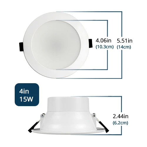 Zemismart Zigbee Smart LED-Licht, 6-Zoll-RGBW-Downlight-Deckenleuchte, funktioniert mit Tuya SmartThings Alexa Google Home