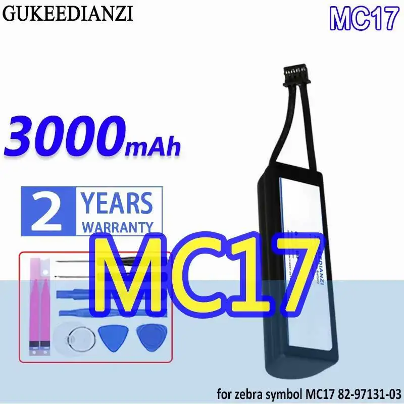 

Lightweight Portable Terminal Device Battery For Zebra For Symbol For Motorola MC17 82-97131-03 3000Mah