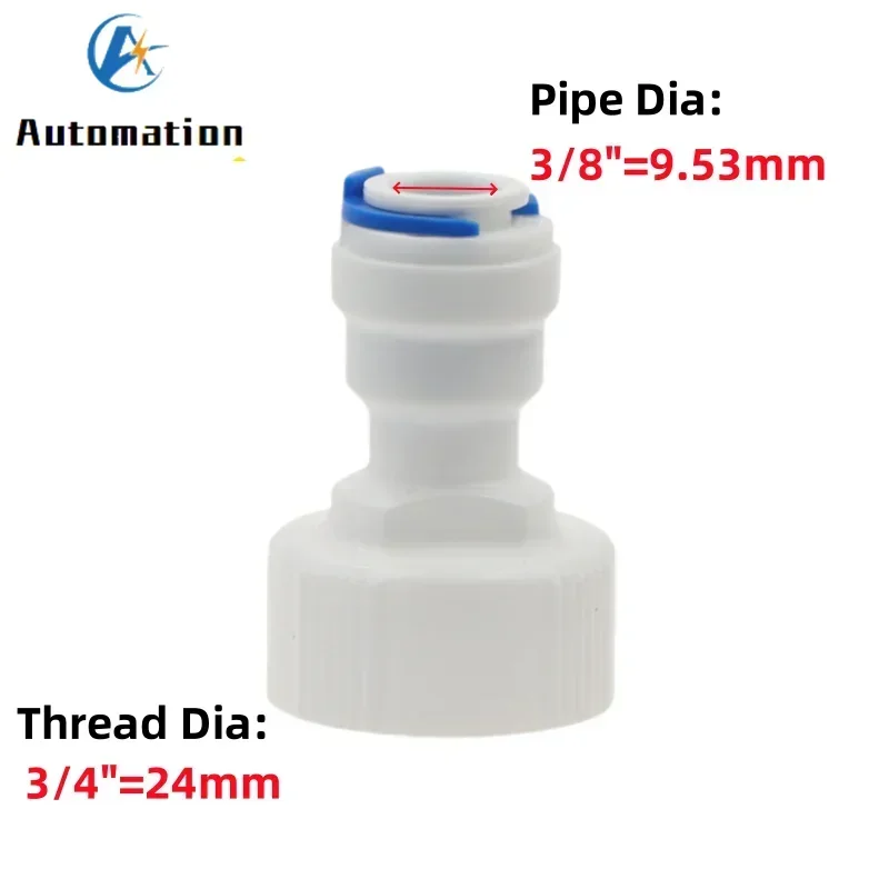 5 peças acessórios para aquário ro conector rápido 1/8 1/4 3/8 1/2 3/4 adaptador de rosca fêmea tubo de combinação reta purificam água