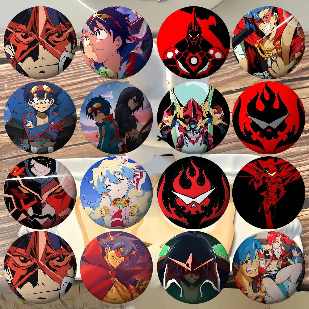 Anime G-Gurren Lagann Abzeichen Spaß Kreative Taste Pins Broschen Schöne Abzeichen Für Kleidung Rucksäcke Gute Geschenke Für Kinder freunde